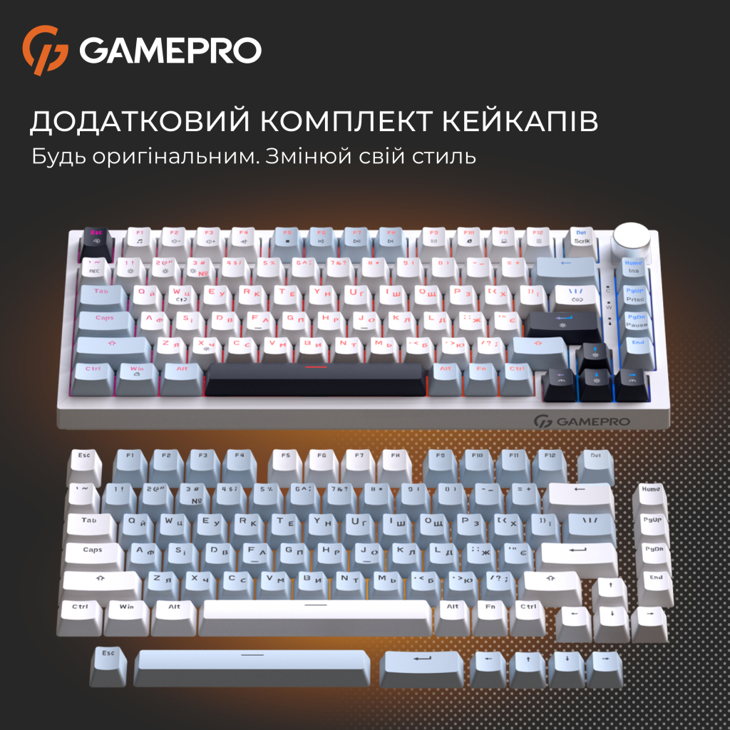 Клавіатура GamePro Genesis Warden MK160BL Outemu Swithes USB White (MK160BL) - зображення 10