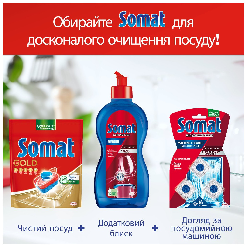 Таблетки для посудомийних машин Somat Gold 70 шт. (9000101577136/9000101808834) - изображение 8