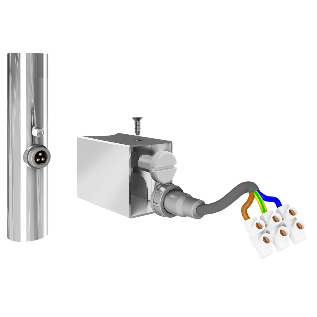 Сушарка для рушників MARIO Комплект прихованого підключення під круглий стояк (3.0.0900.0.P) - зображення 1