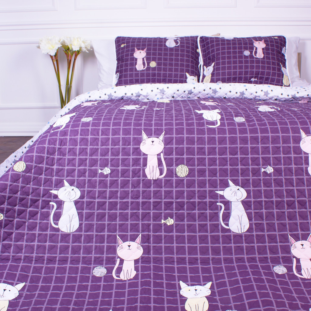 Покривало MirSon набір Color Fun Line №7021 Whales in the sea 200х220 + 2 наволочки 50х70 (2200005375464) - зображення 6