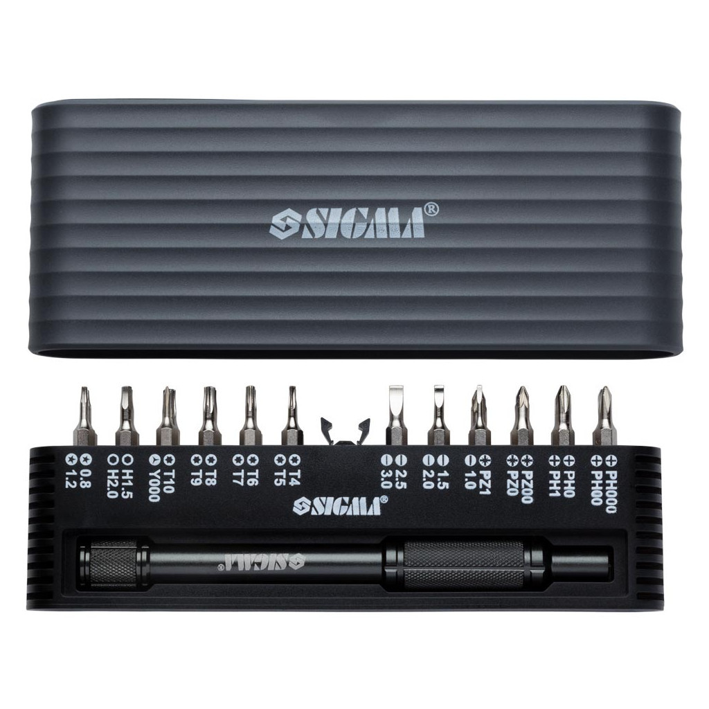 Набір викруток Sigma з бітами 1/4 "24шт CrV для мобільних телефонів (пласт кейс) (4003251) - зображення 2