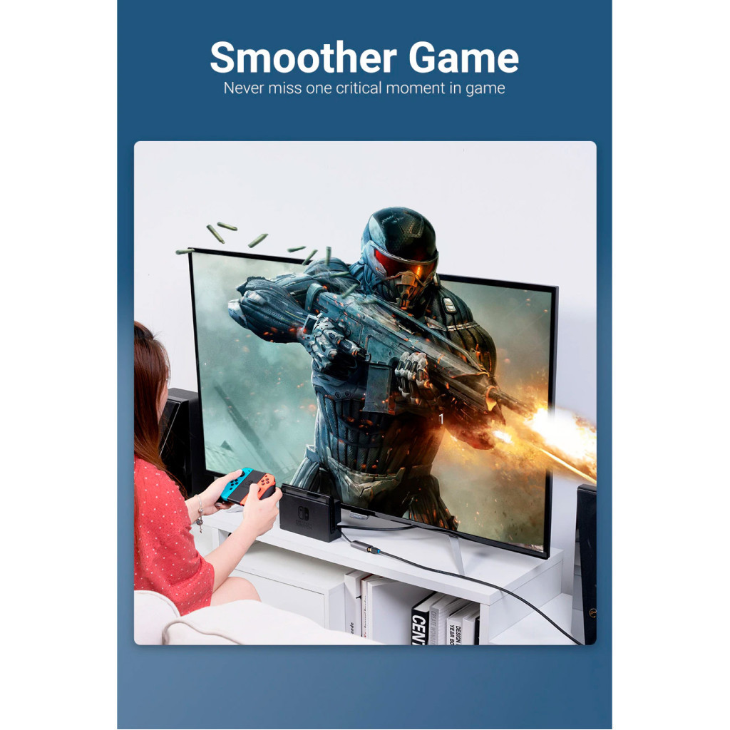 Перехідник USB 3.0 to Ethernet RJ45 1000Mb Aluminum black Vention (CEWHB) - изображение 7