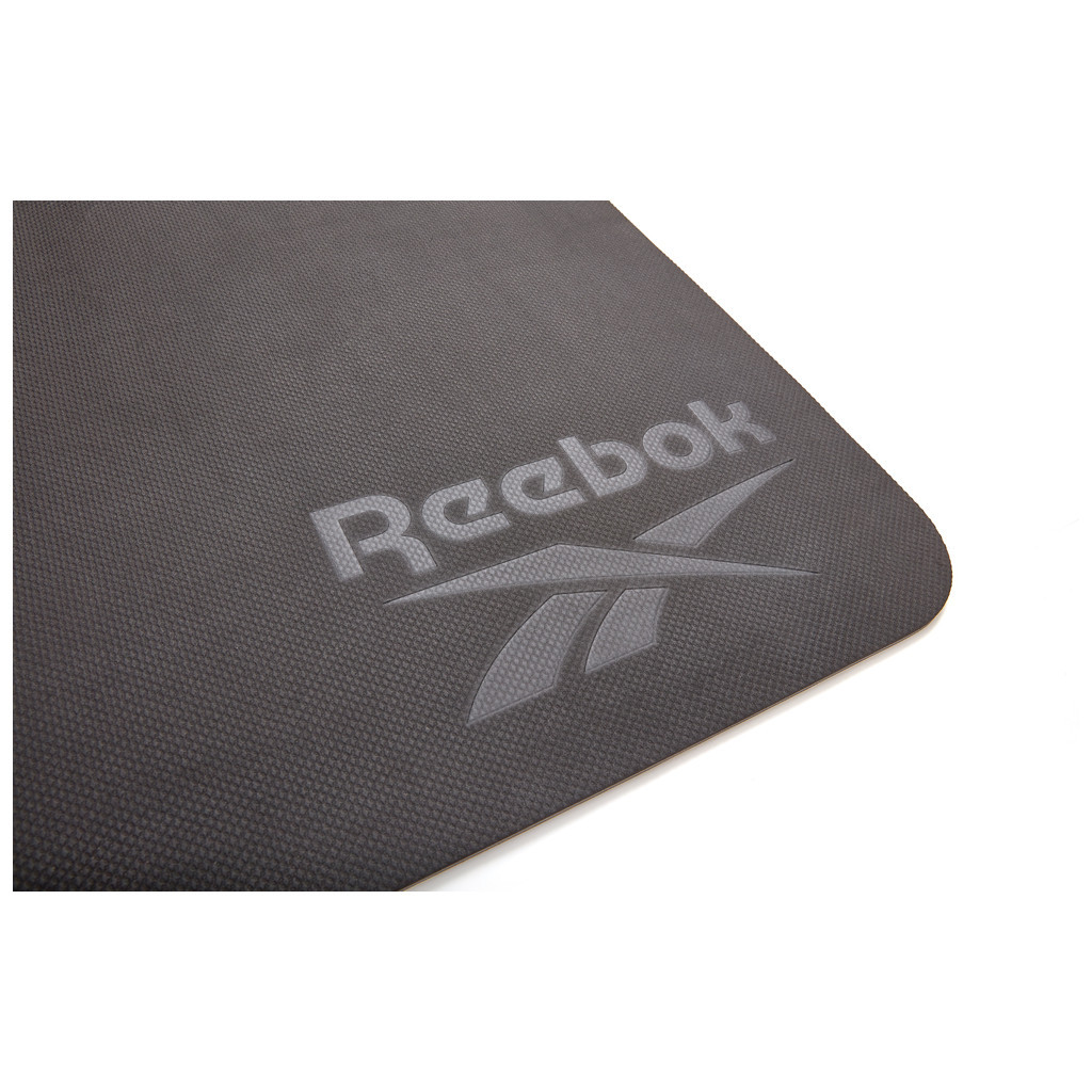 Килимок для йоги Reebok Double Sided Yoga Mat чорний, сірий RAYG-11042BKGR (885652020817) - зображення 11
