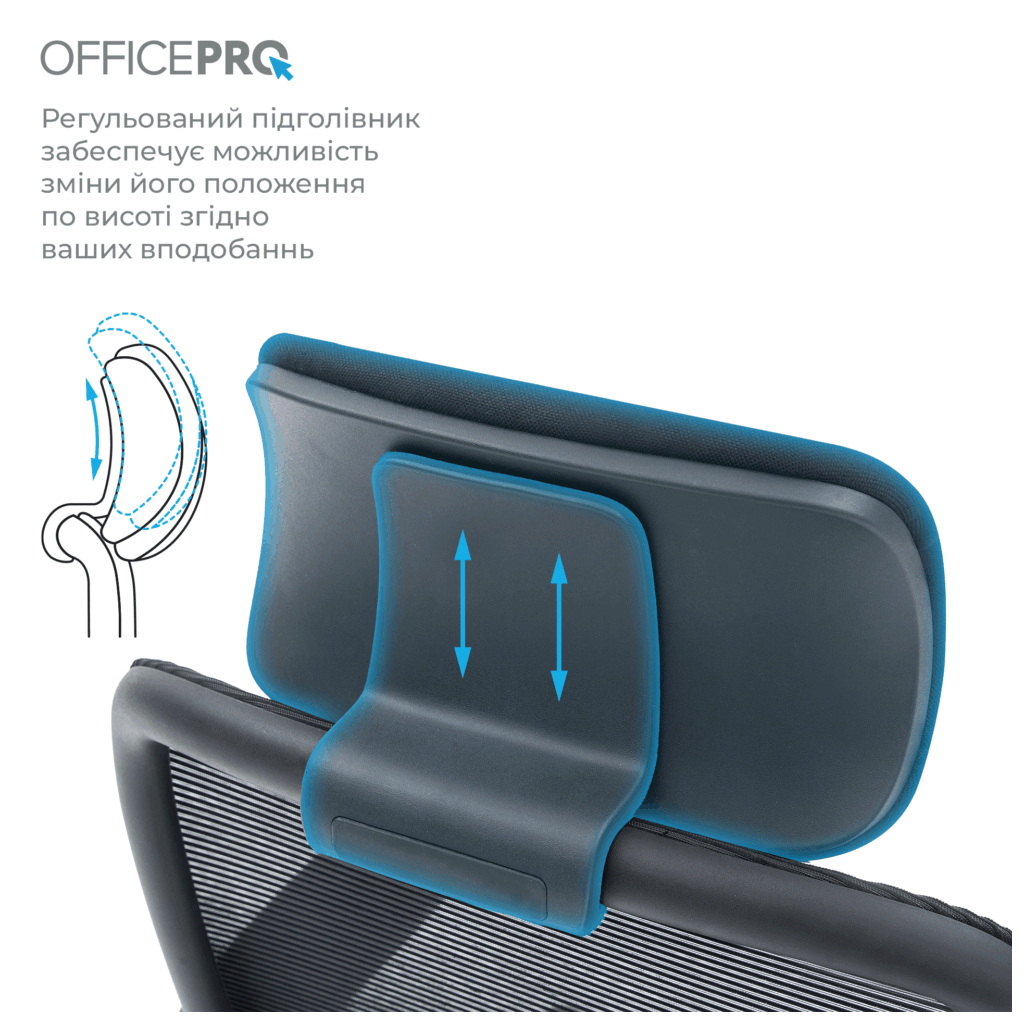 Офісне крісло OfficePro Wave OC670-B-B-B (OC670-B-B-B) - зображення 5