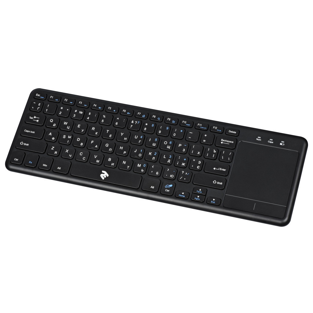 Клавіатура 2E KT100 Touch Wireless Black (2E-KT100WB) - зображення 2
