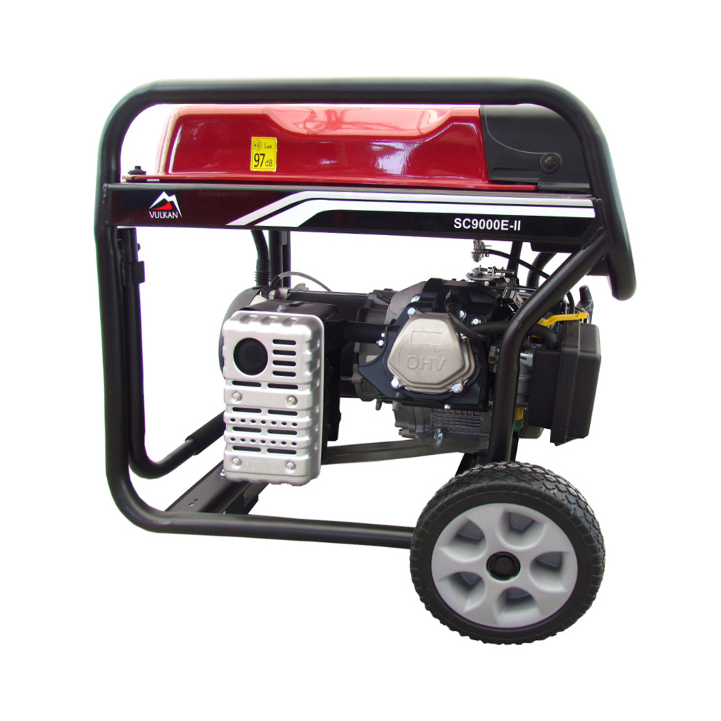 Генератор Vulkan 7,0kW ел.старт, 25л, колеса (SC9000E-II) - зображення 4