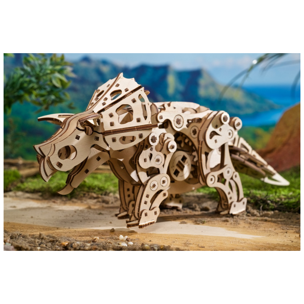 Конструктор Ugears Трицератопс (6337517) - изображение 9