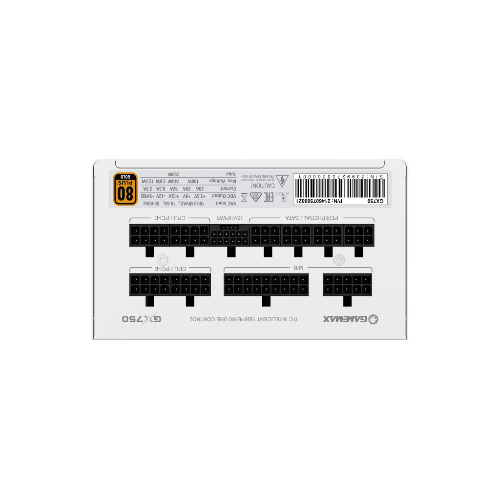 Блок живлення Gamemax 750W (GX-750 PRO WH (ATX3.0 PCIe5.0)) - зображення 7