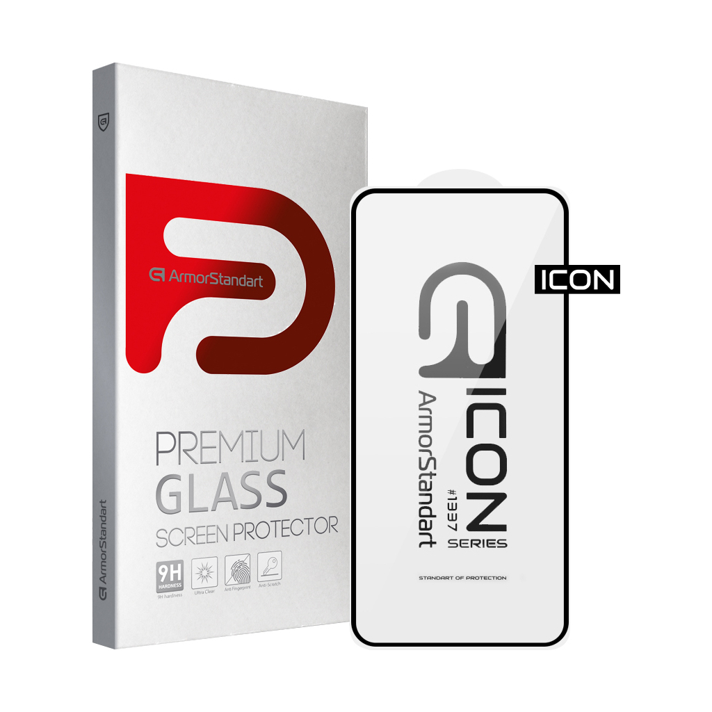 Скло захисне Armorstandart Icon Samsung S22 Plus 5G (SM-S906) Black (ARM60928) - зображення 1