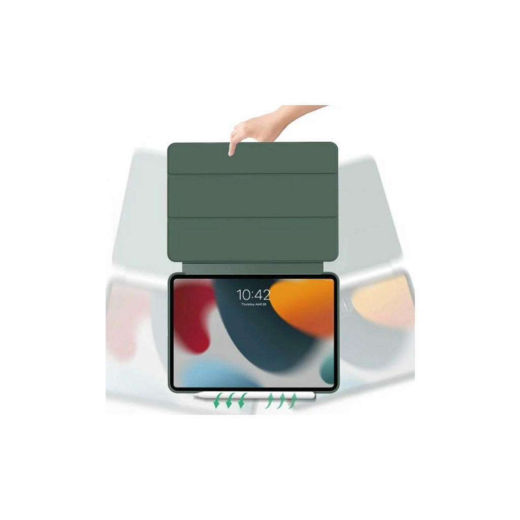 Чохол до планшета BeCover Tri Fold Soft TPU Silicone Apple iPad Pro 13" M4 2024 Dark Green (711752) - зображення 2