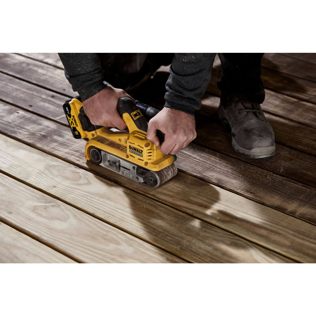 Шліфувальна машина DeWALT XR Li-Ion 18 В 2x5Ah, 198-320 м/хв, стрічка 75х533 мм (DCW220P2) - зображення 10