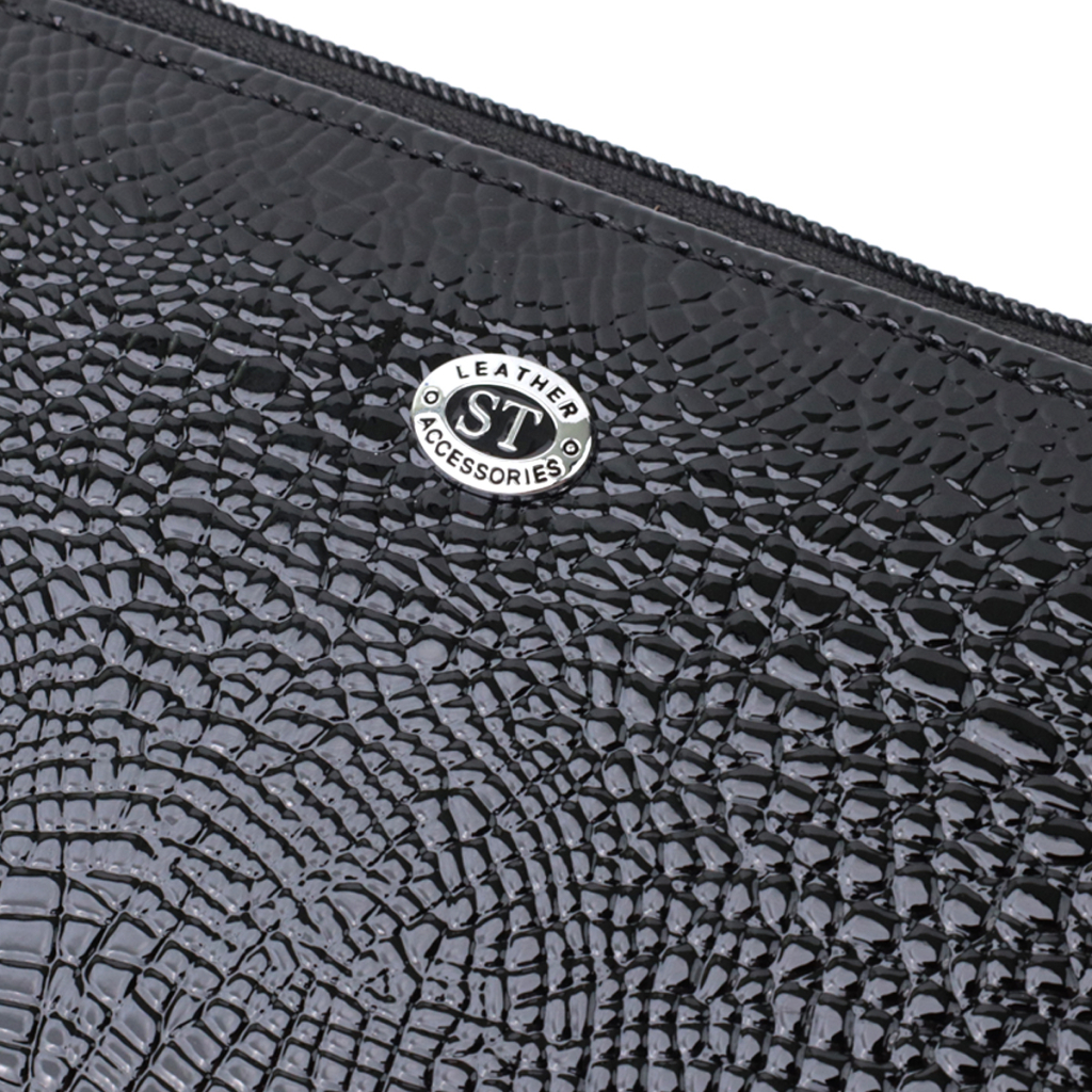 Гаманець ST Leather З натуральної шкіри Чорний (22716) - зображення 5