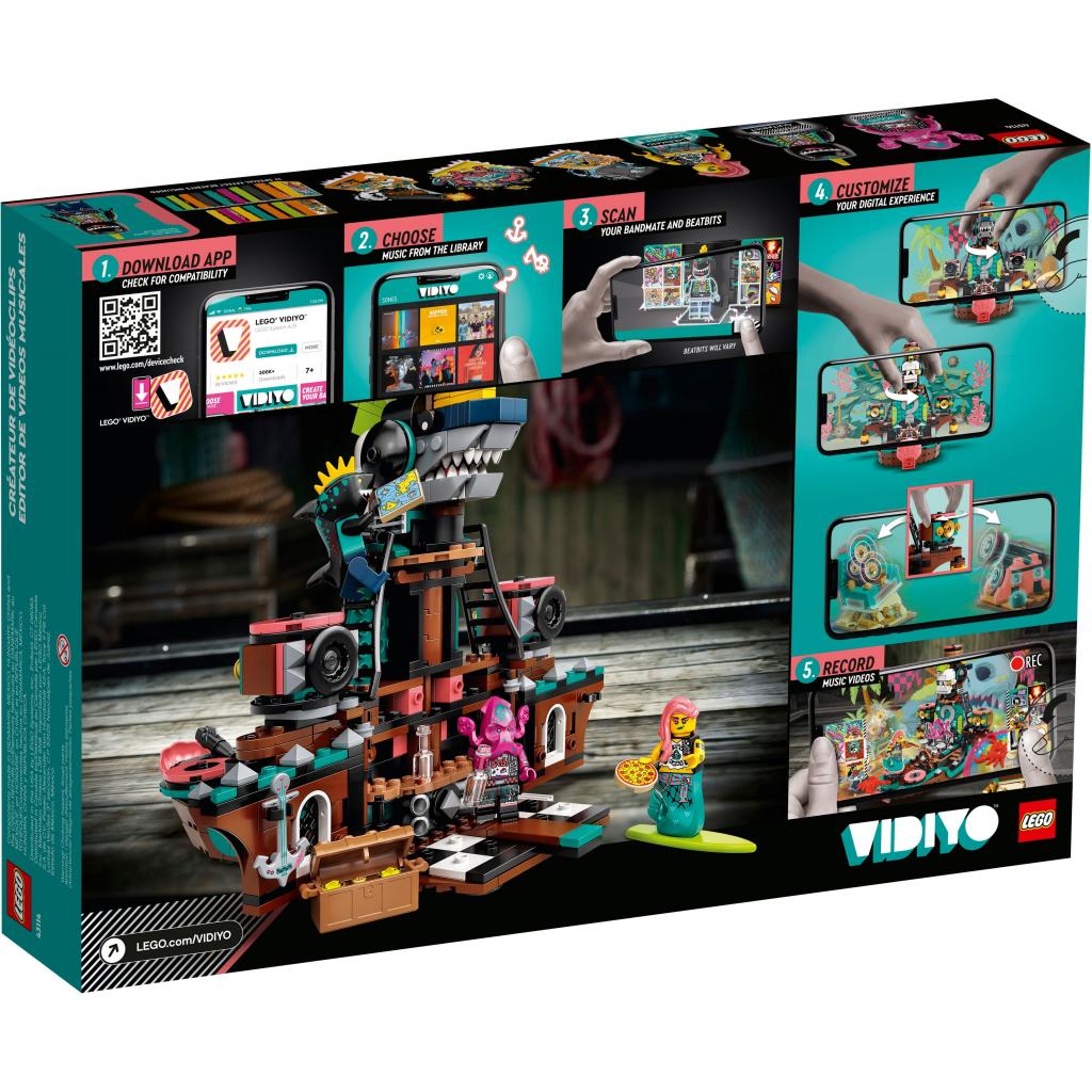 Конструктор LEGO VIDIYO Punk Pirate Ship (Корабель Пірата Панка) 615 деталей (43114) - зображення 10