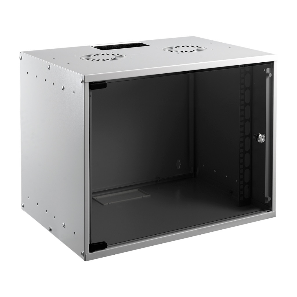 Шафа настінна Mirsan 12U 535x400, SOHO, RAL 7035 (MR.SOH12U40DE.02) - зображення 1