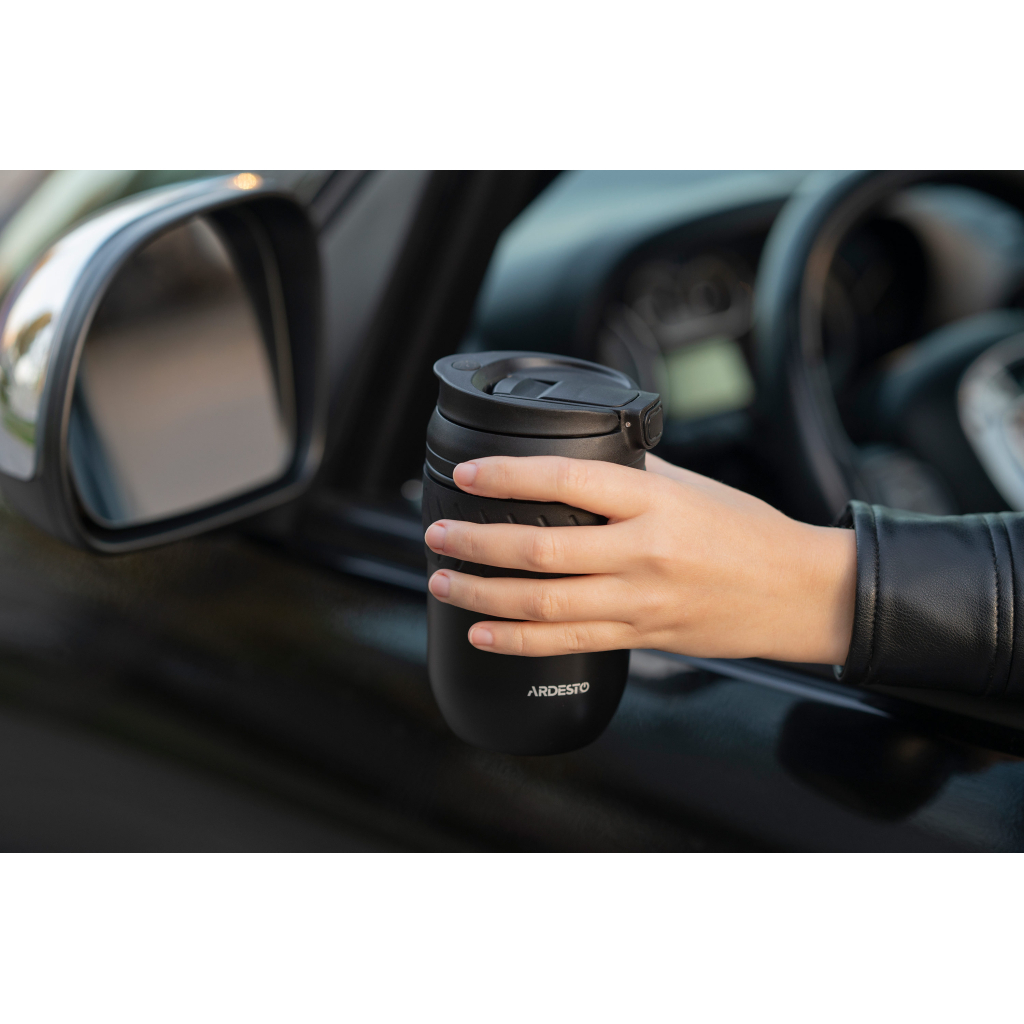 Термокружка Ardesto Cosy 400 мл Чорна (AR2640BT) - изображение 4