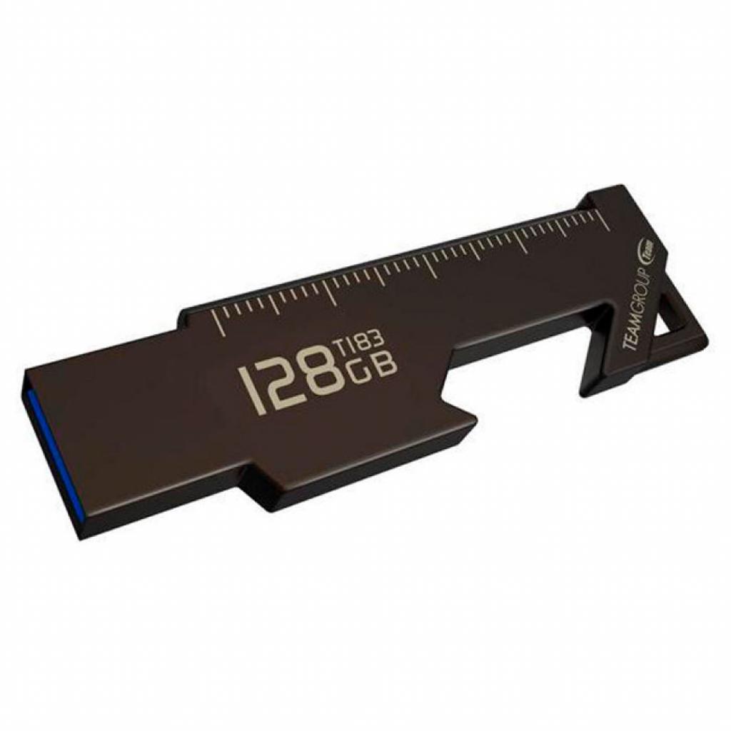 USB флеш накопичувач Team 128GB T183 Black USB 3.1 (TT1833128GF01) - зображення 2