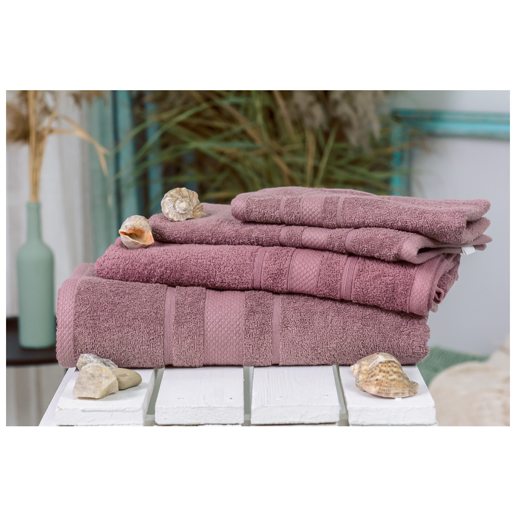 Рушник MirSon набір банний 5013 SoftNess Violet 40x70, 50x90, 70x140, 100x150 (2200003183375) - зображення 1