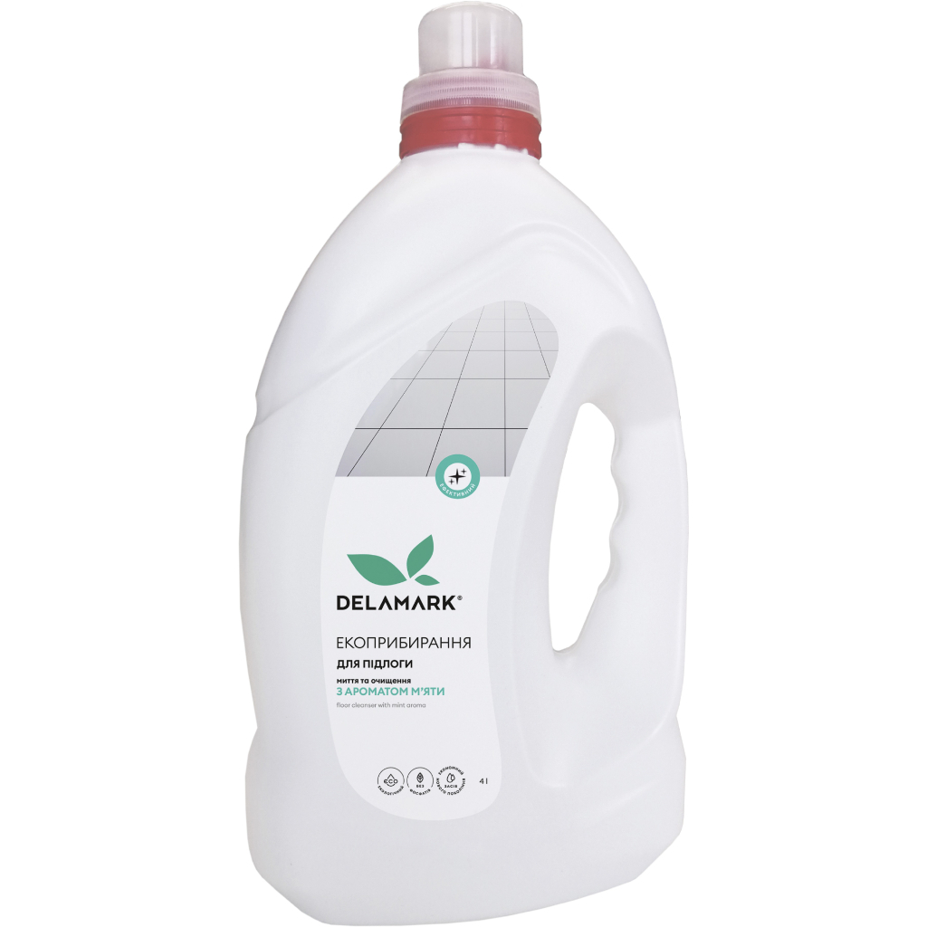 Засіб для миття підлоги DeLaMark з ароматом м'яти 4 л (4820152332110) - зображення 1