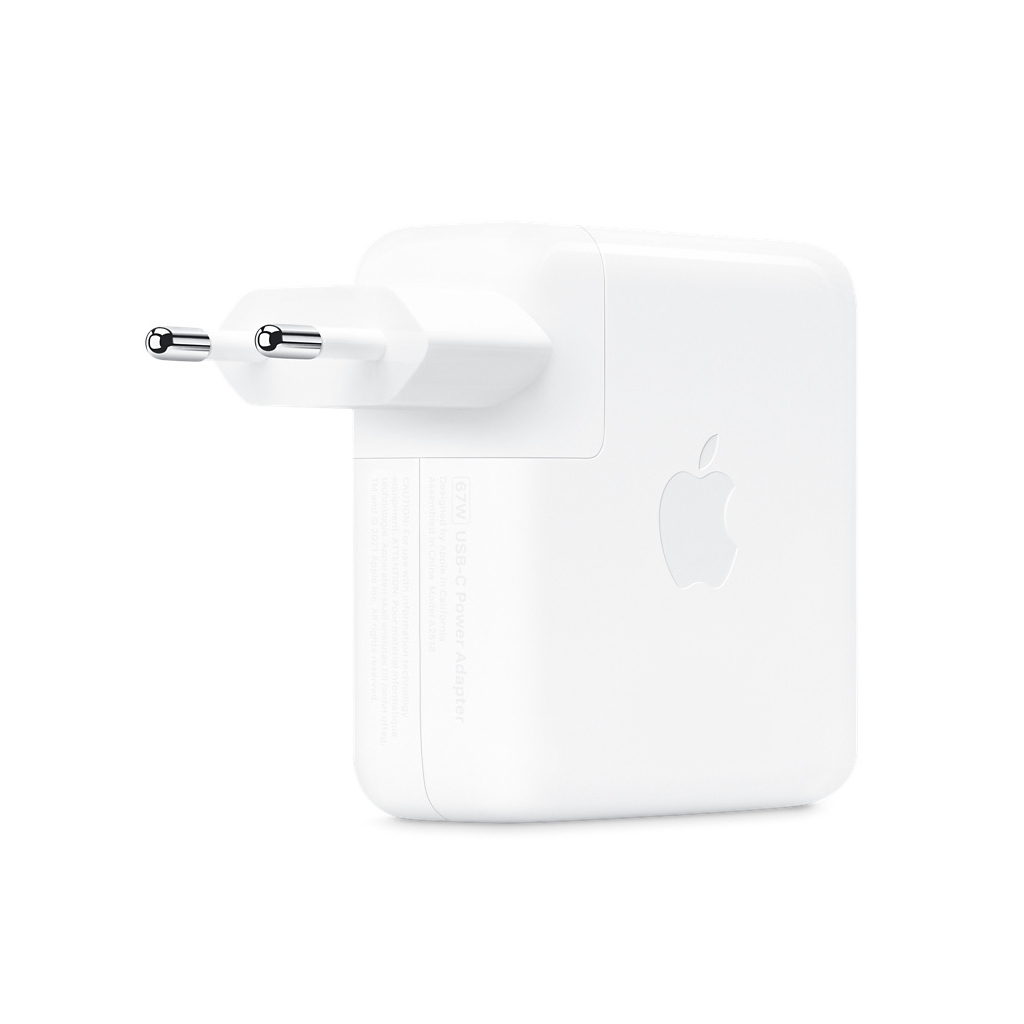 Блок живлення до ноутбуку Apple 67W USB-C Power Adapter, Model A2518 (MKU63ZM/A) - зображення 2