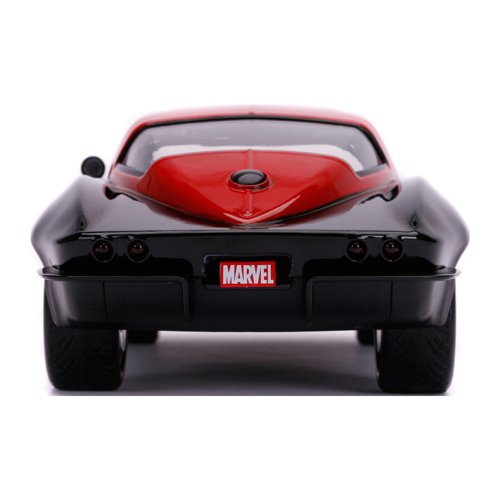 Машина Jada металева Марвел Месники Chevrolet Corvette (1966) + фігурка Чорної вдови 1:24 (253225014) - зображення 11