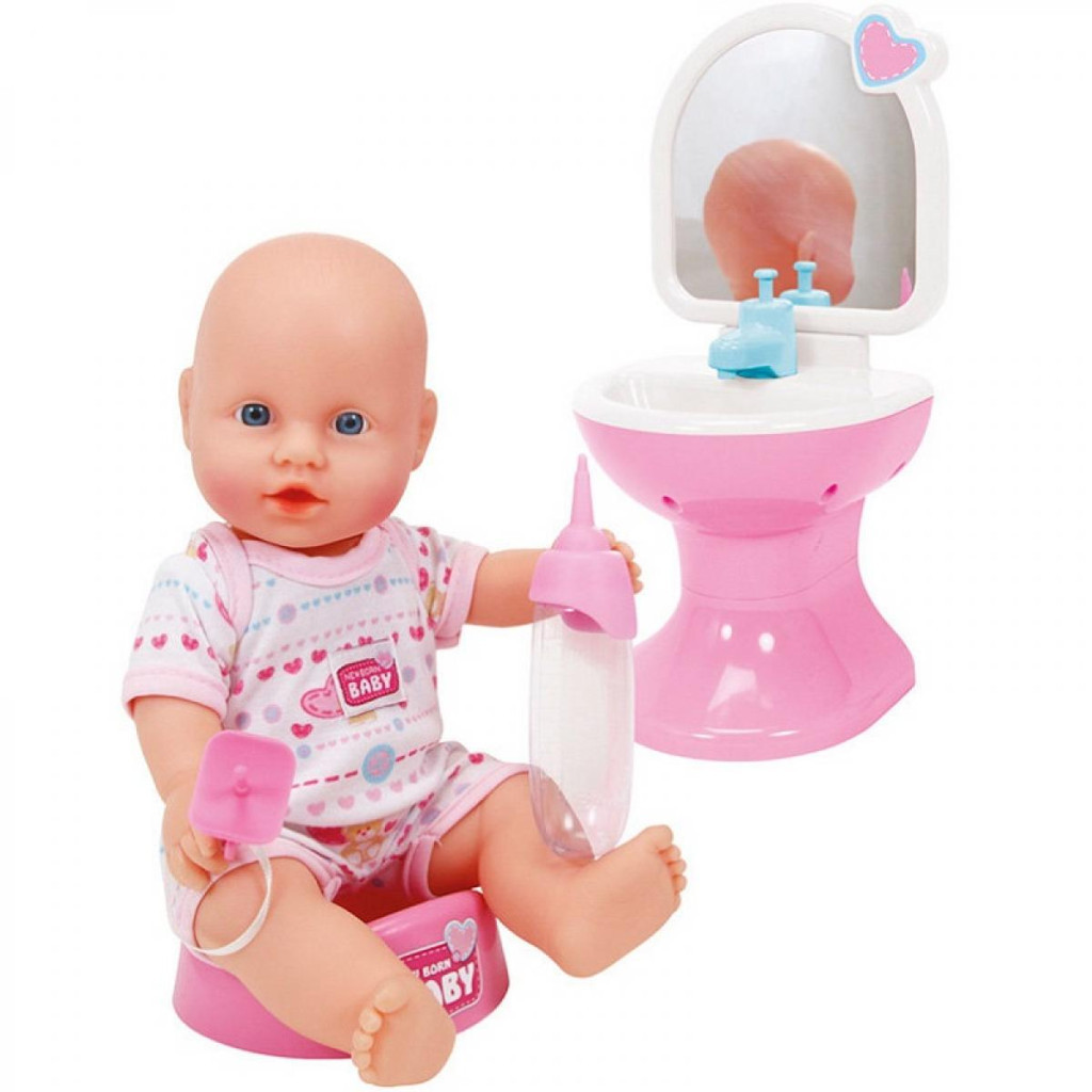 Лялька Simba Пупс NBB Ванна кімната 30 см (5036467) - зображення 1