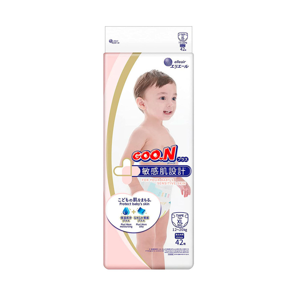 Підгузки GOO.N Plus Big 12-20 кг розмір XL на липучках 42 шт (843337) - зображення 1