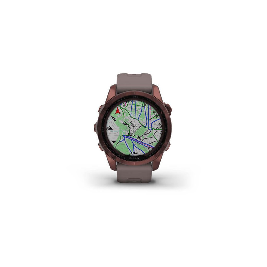 Смарт-годинник Garmin fenix 7S Sapphire Sol, Dark Bronze Ti w/ Shale Gray Band, GPS (010-02539-29) - зображення 4