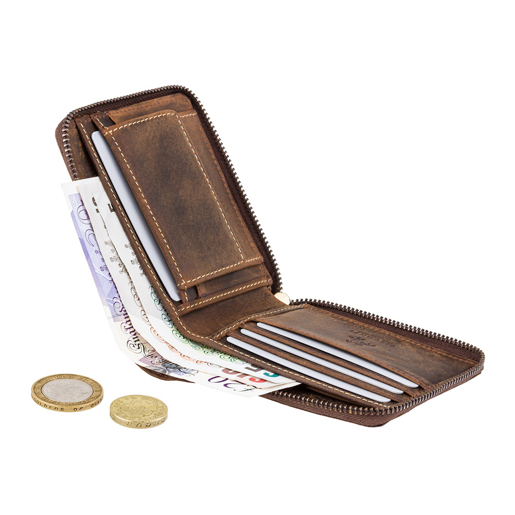 Гаманець Visconti 702 Bullet Oil Tan (702 OIL TAN) - зображення 4