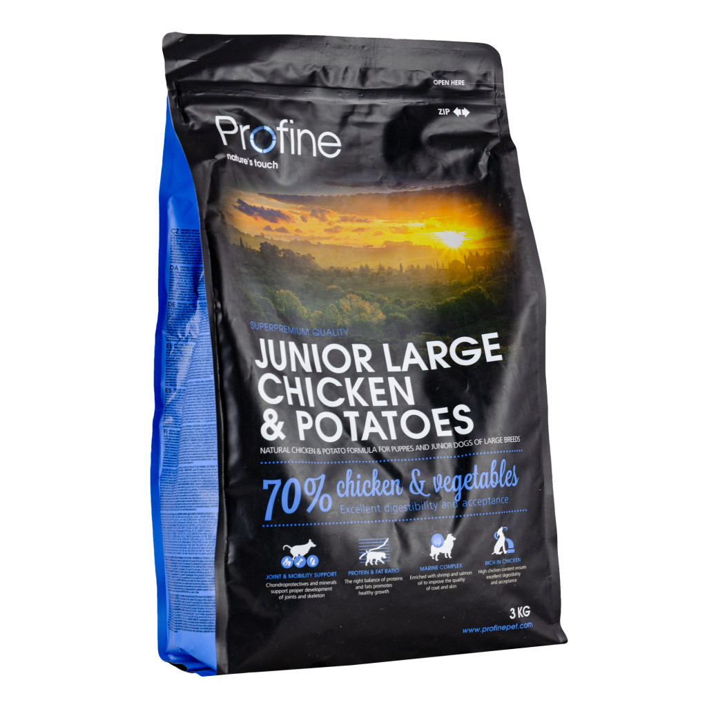 Сухий корм для собак Profine Junior Large Chicken з куркою та картоплею 3 кг (8595602517398) - зображення 1