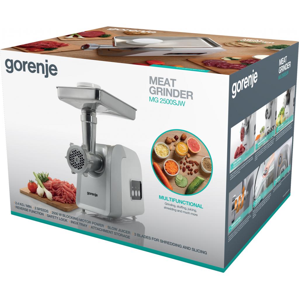 М'ясорубка Gorenje MG2500SJW - зображення 3