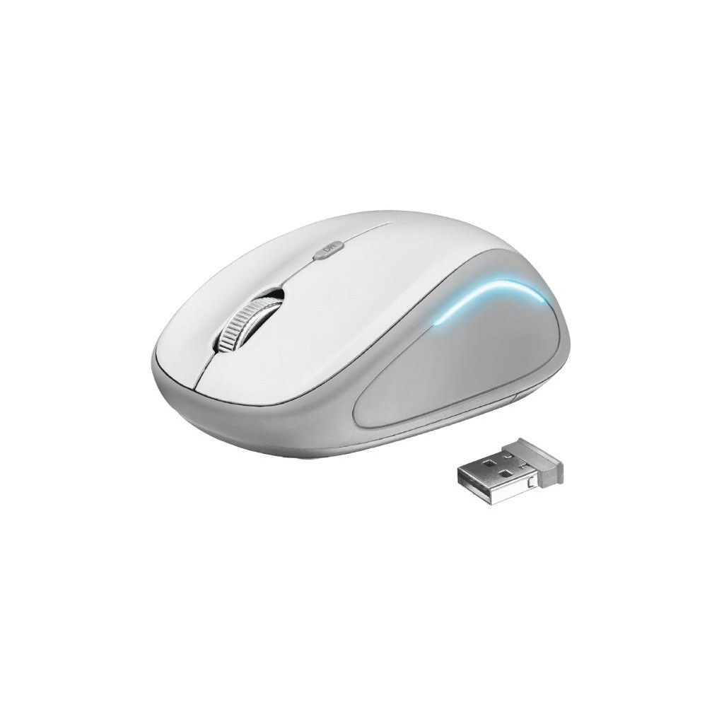 Мишка Trust Yvi FX white (22335) - зображення 1