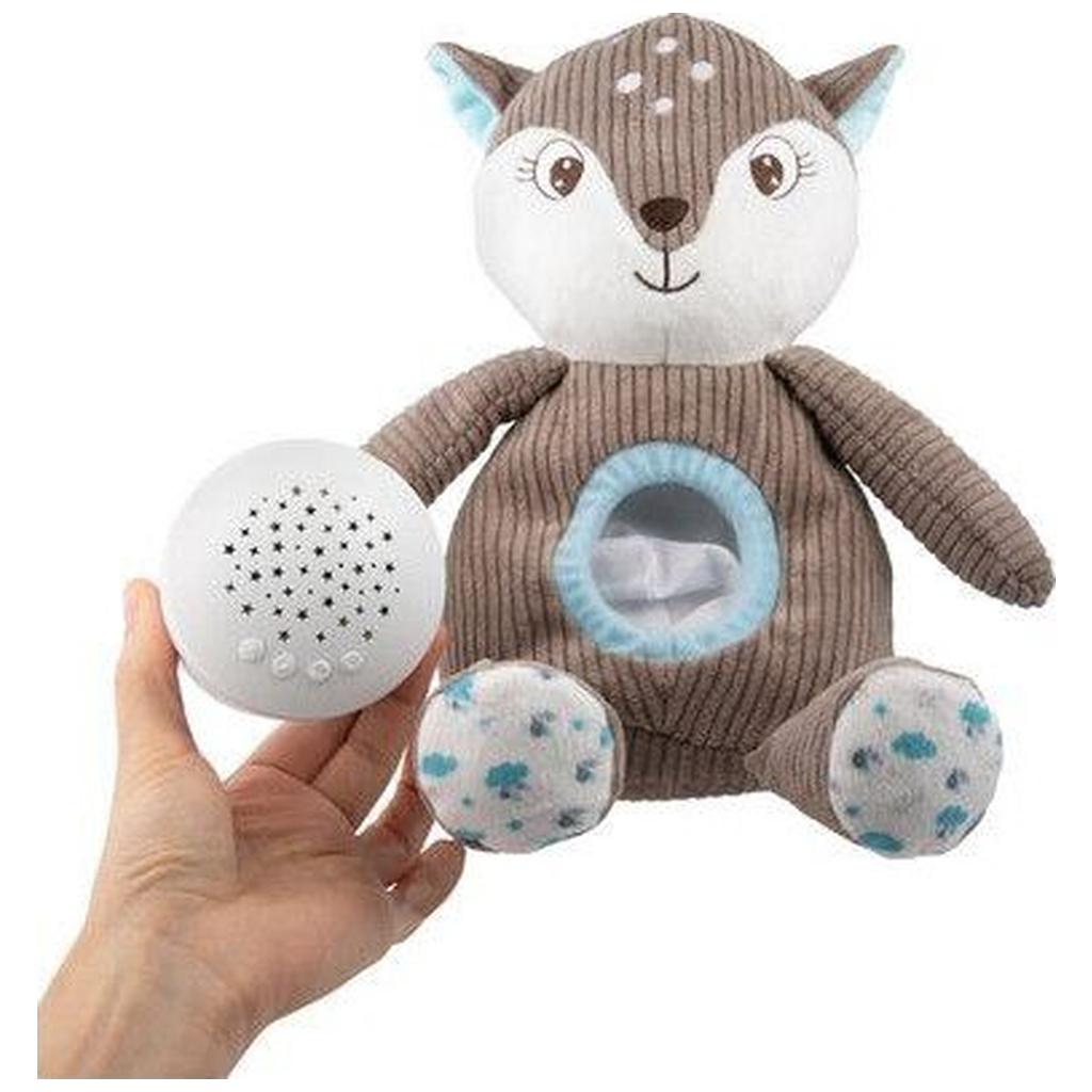 М'яка іграшка Canpol плюшева музична з проектором Оленя - коричнева (77/206_brow) - зображення 5