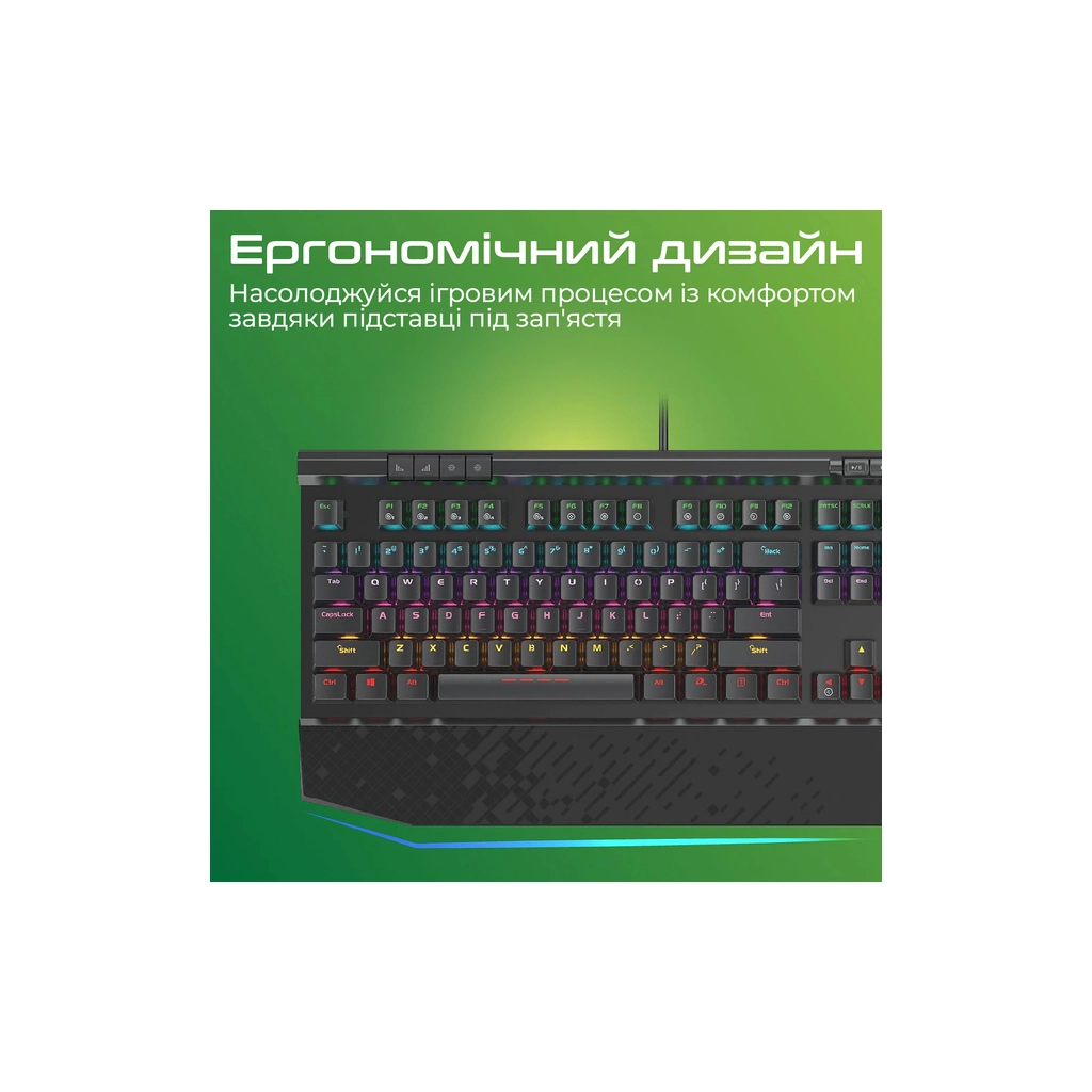 Клавіатура Vertux Tungsten USB Black (tungsten.black) - зображення 4