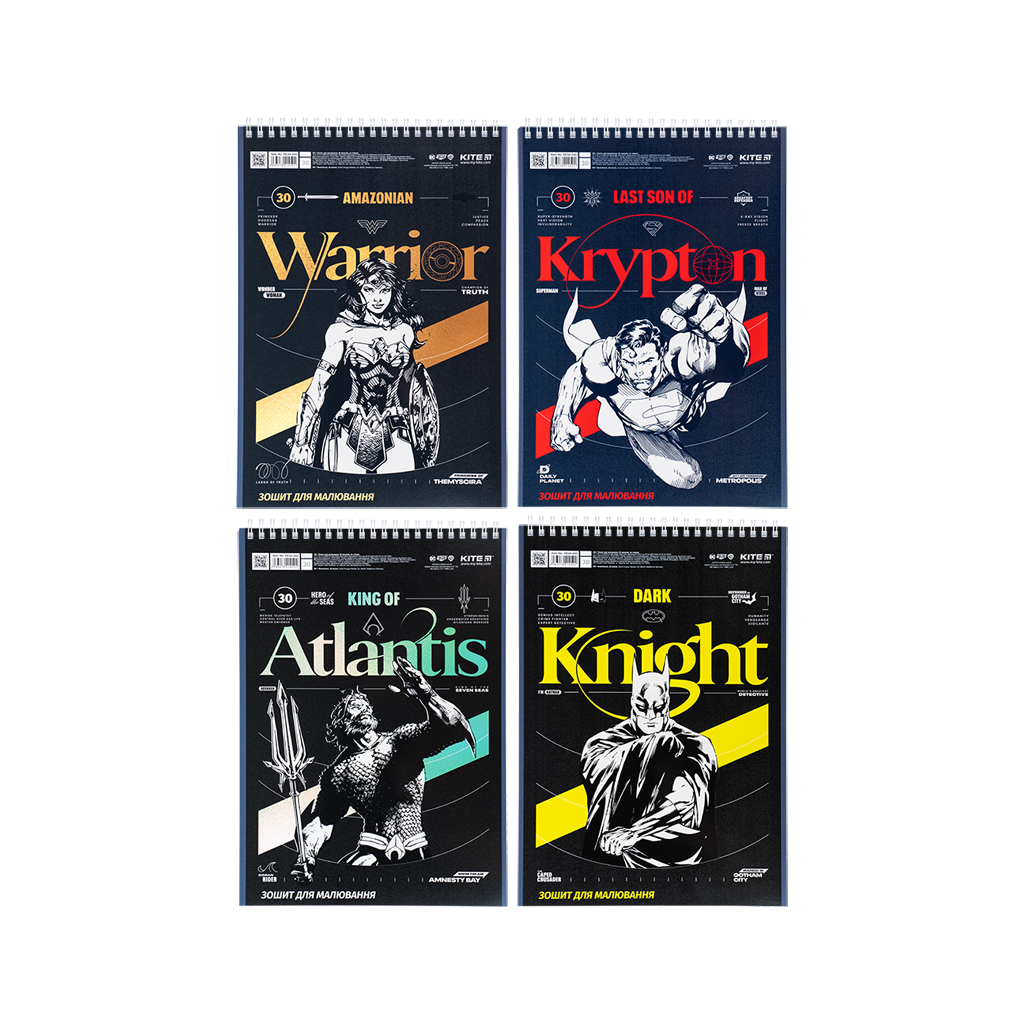 Альбом для малювання Kite DC Comics 30 аркушів (DC24-243) - изображение 1