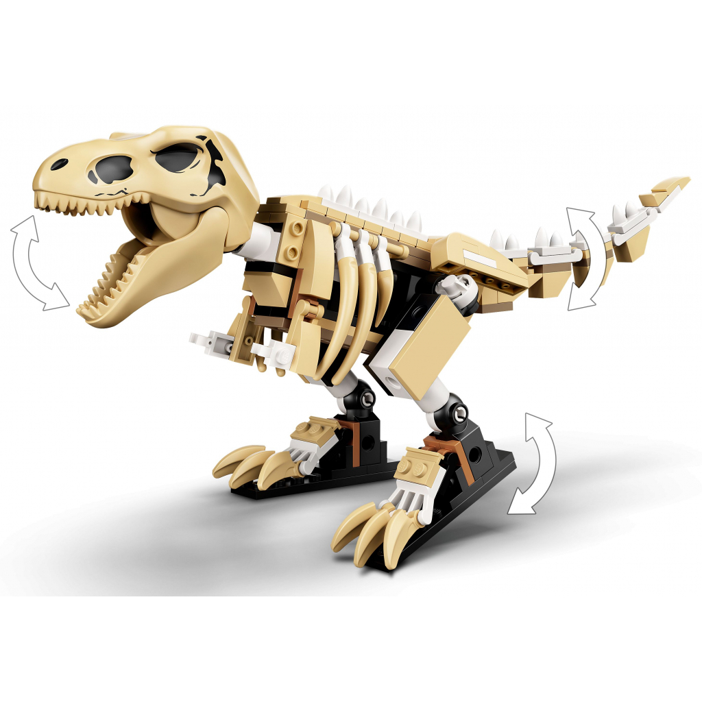 Конструктор LEGO Jurassic World Скелет тиранозавра на виставці 198 деталей (76940) - зображення 7