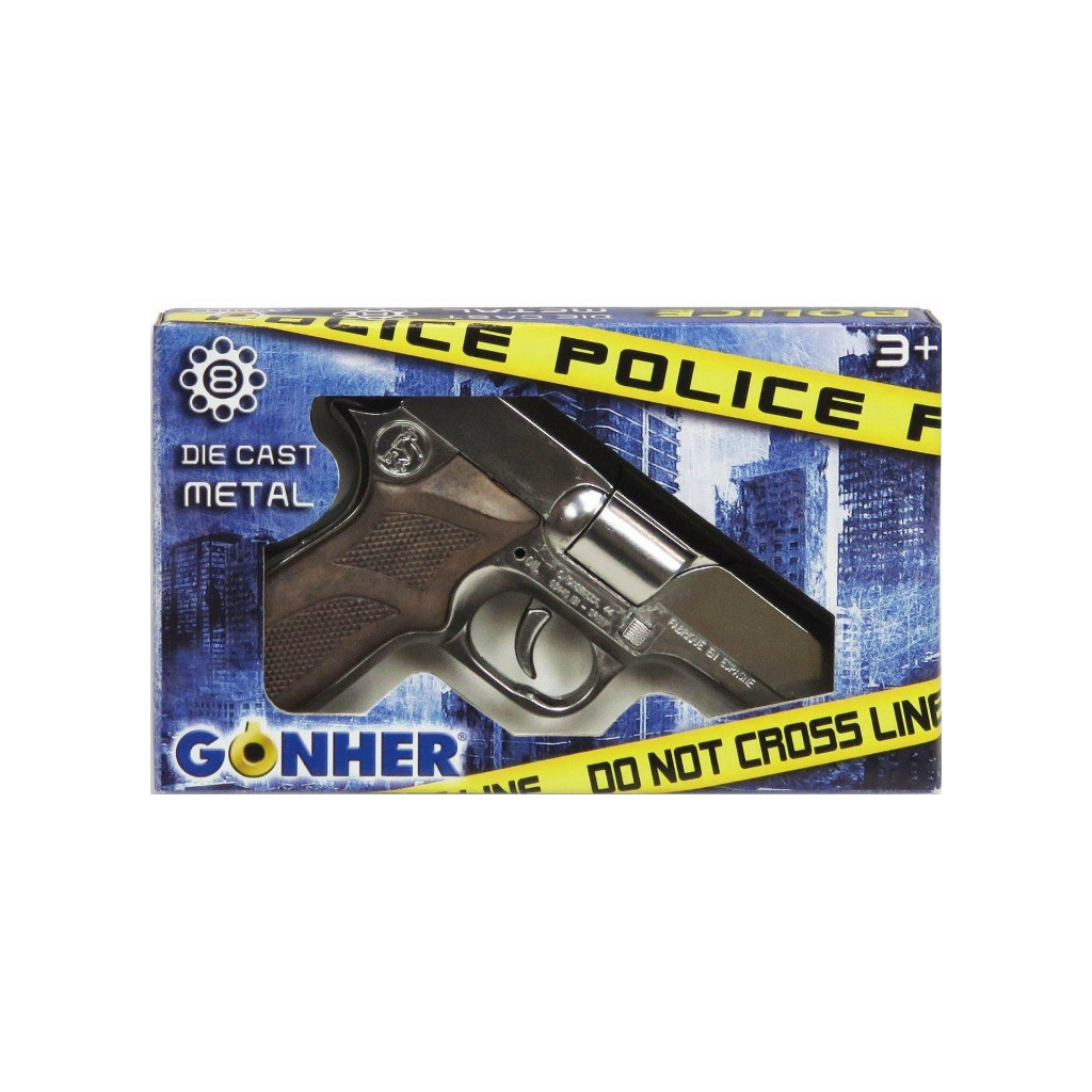 Іграшкова зброя Gonher Револьвер поліцейський 8-зарядний (125/0) - зображення 3