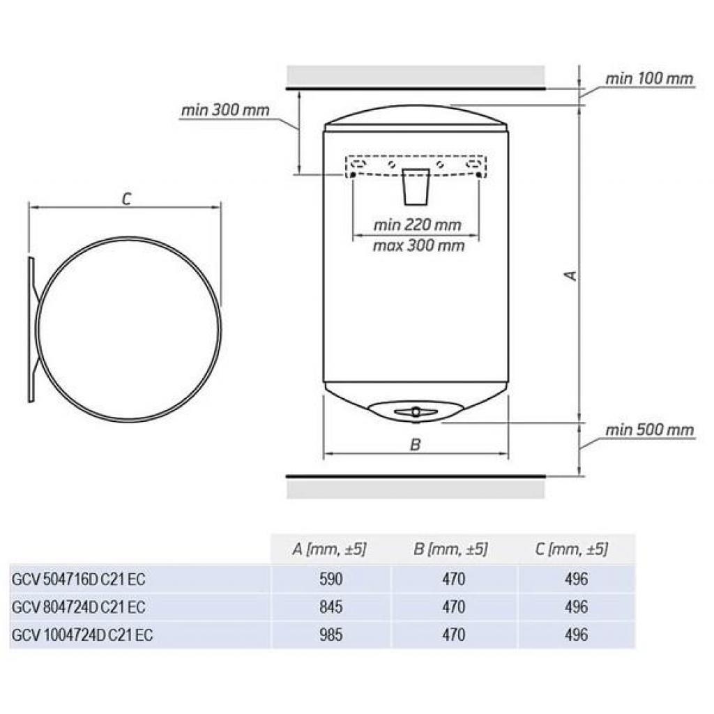 Бойлер Tesy GCV 504716D C21 EC - зображення 5