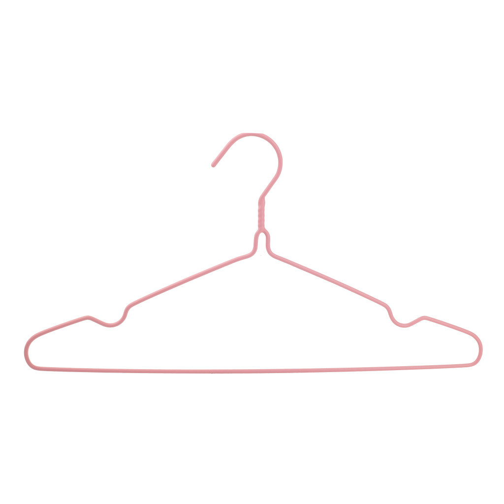 Плічка Idea Home Металеві в силіконі Рожеві 39.4 х 21 х 0.3 см 8 шт. (6707233) - изображение 2