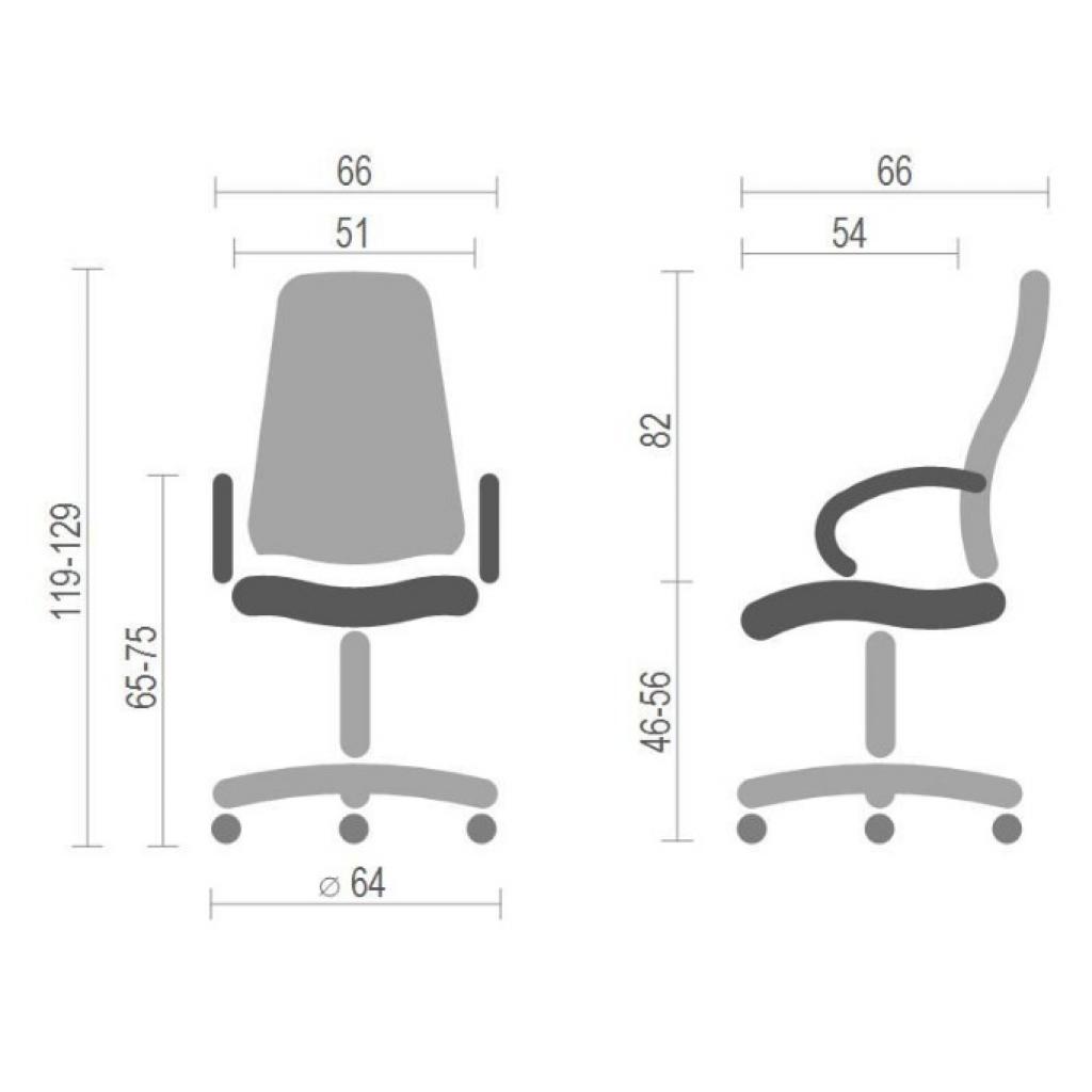 Офісне крісло Аклас Дорос CH Tilt червоне (16112) - зображення 6