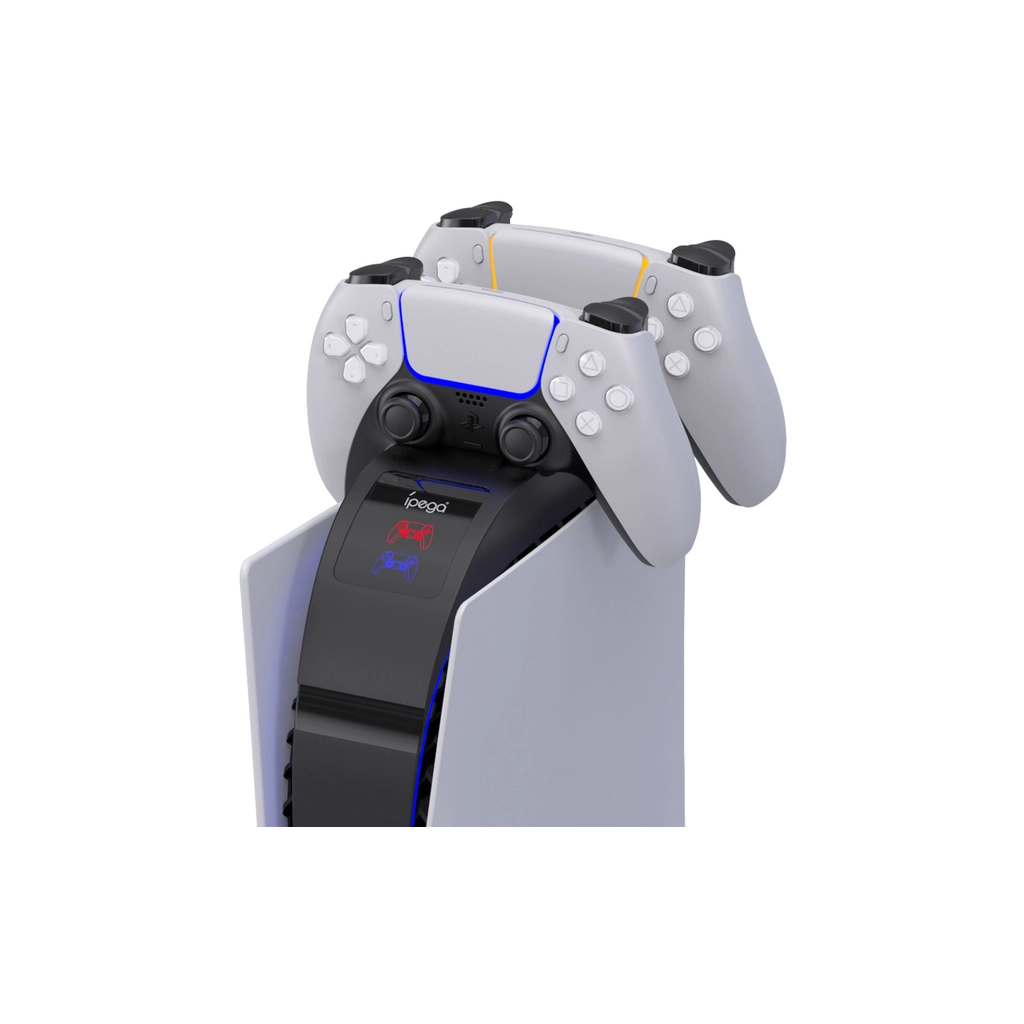 Зарядний пристрій iPega PG-P5016 Для геймпадів DualSense PS5 Sony PlayStation 5 Black (PG-P5016) - зображення 3