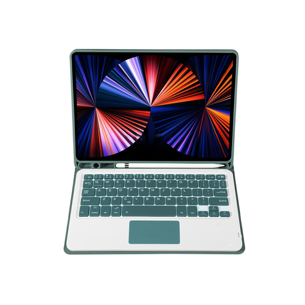 Чохол до планшета BeCover Keyboard+TouchPad Apple iPad Air 13" M2/M3 (2024/2025) Dark Green (712603) - зображення 3