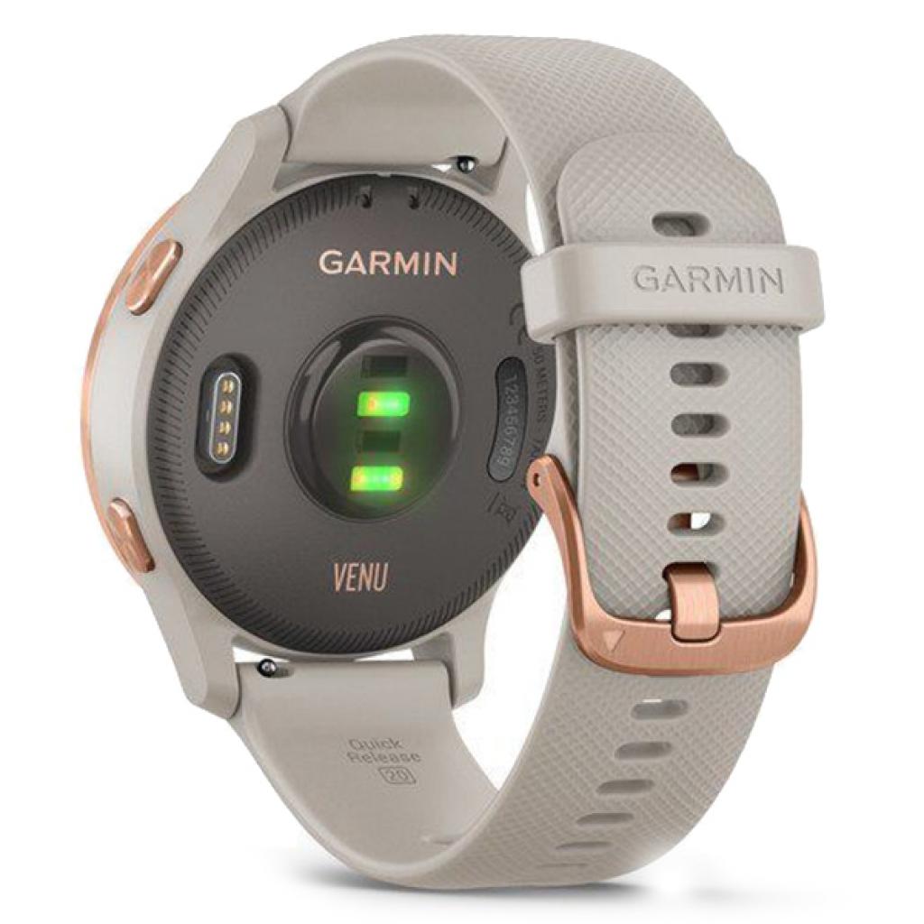 Смарт-годинник Garmin Venu, Light Sand/Rose Gold (010-02173-23) - зображення 5