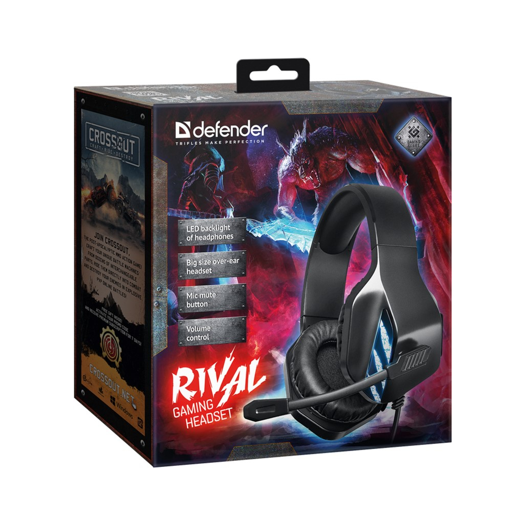 Навушники Defender Rival Black (64565) - зображення 5