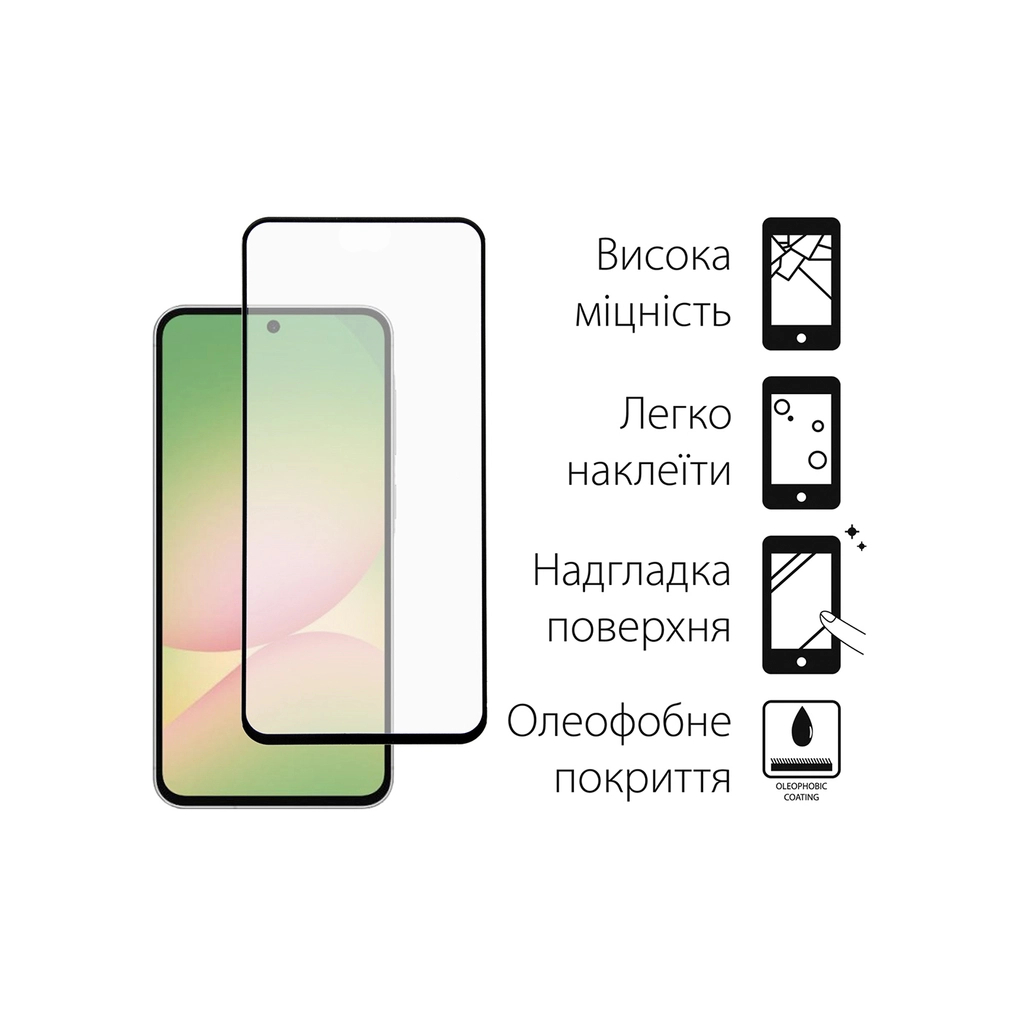 Чохол до мобільного телефона Dengos Kit Samsung Galaxy A56 Carbon + glass (Grey) (DG-KM-138) - зображення 3