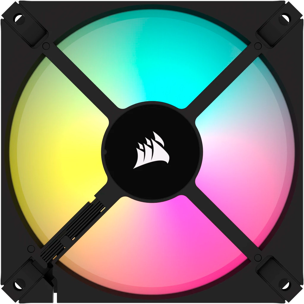 Кулер до корпусу Corsair iCUE AR120 Digital RGB 120mm PWM Fan Triple Pack Black (CO-9050167-WW) - зображення 3