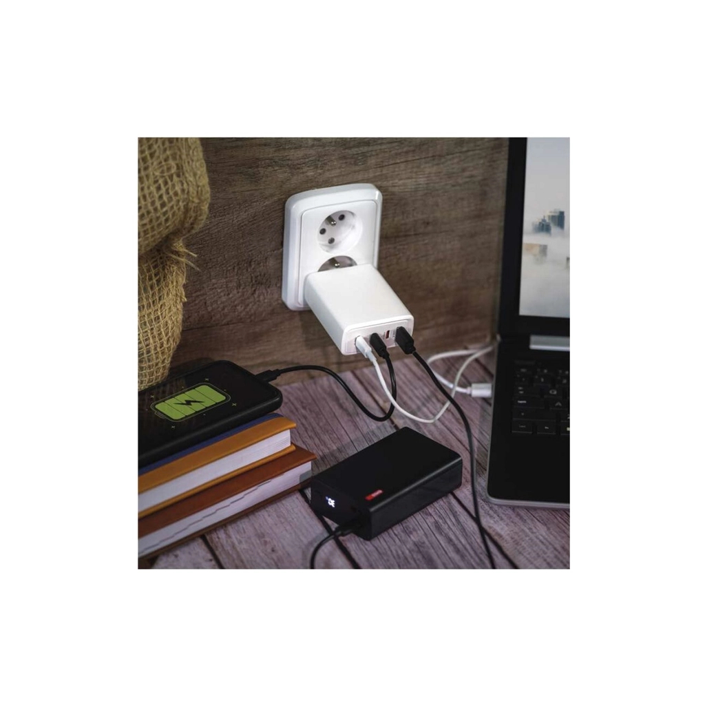 Зарядний пристрій EMOS V06G120 1xUSB-A + 3xUSB-C PD120W GaN (V06G120) - зображення 9