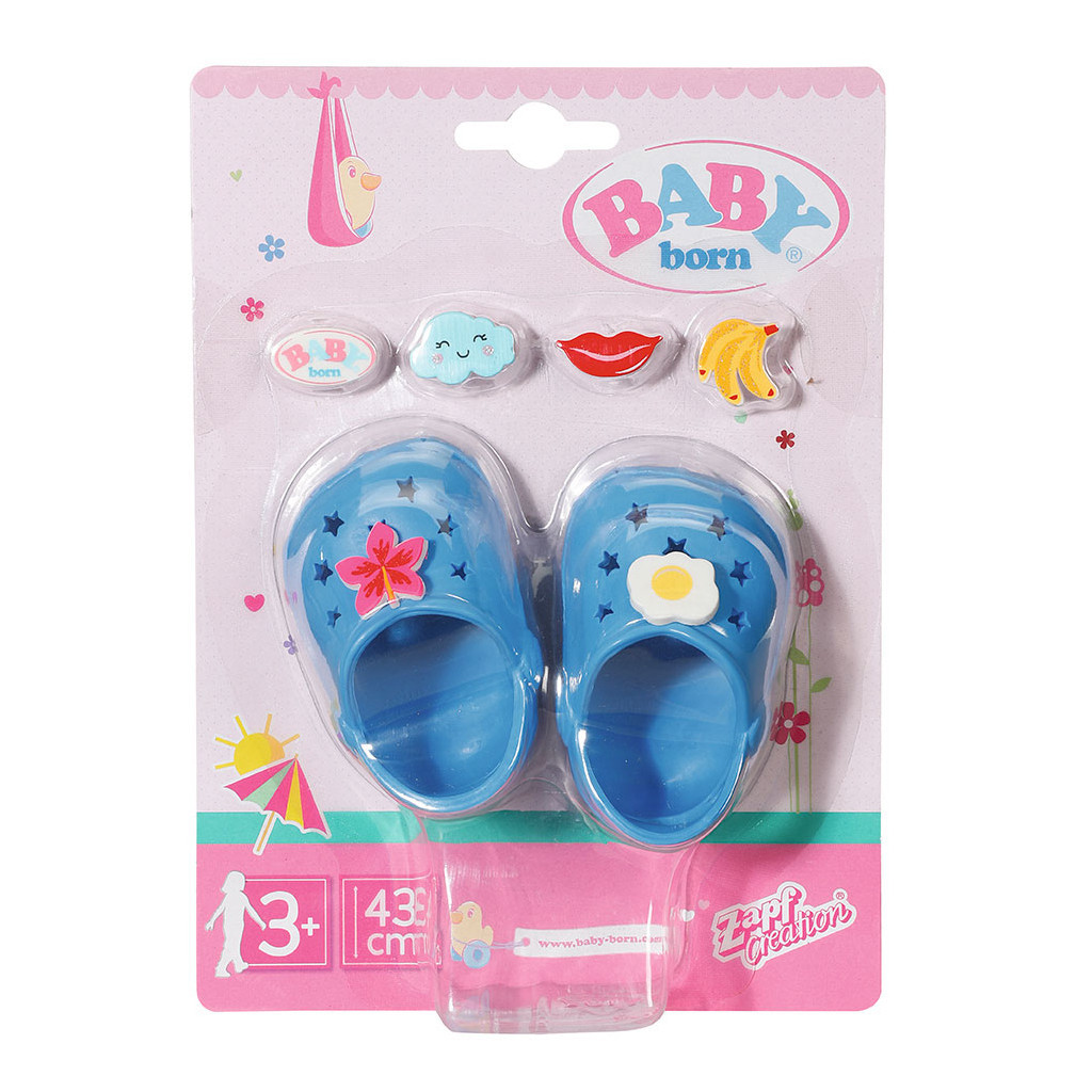 Аксесуар до ляльки Zapf Baby Born Святкові сандалі зі значками Блакитні (828311-5) - зображення 1
