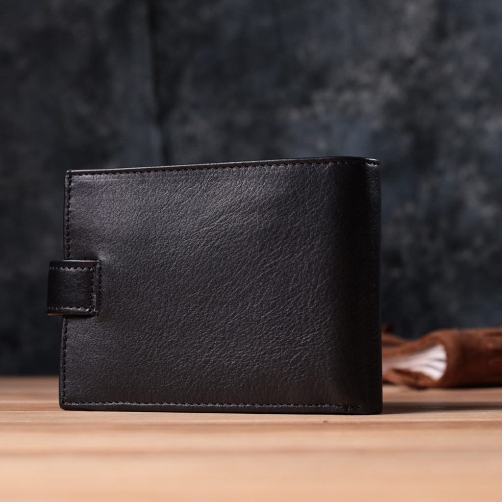 Гаманець Bond Accessories З натуральної шкіри Чорний (22861) - зображення 10