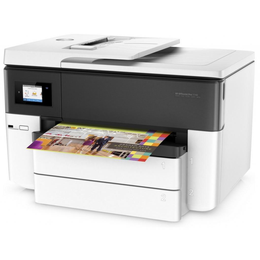 Багатофункціональний пристрій HP OfficeJet Pro 7740 з Wi-Fi (G5J38A) - зображення 4