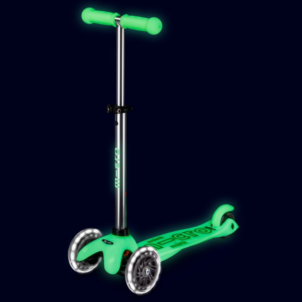 Самокат Micro Mini Deluxe Glow LED Крижаний лайм (MMD216) - изображение 5